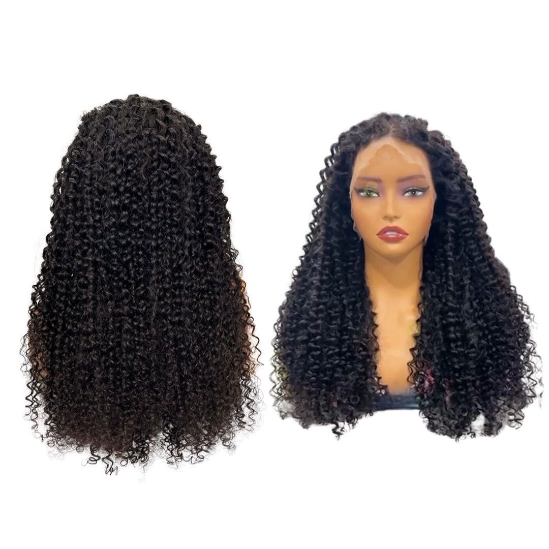 Deep Curly HD Frontal Wig (natural black) (Copy